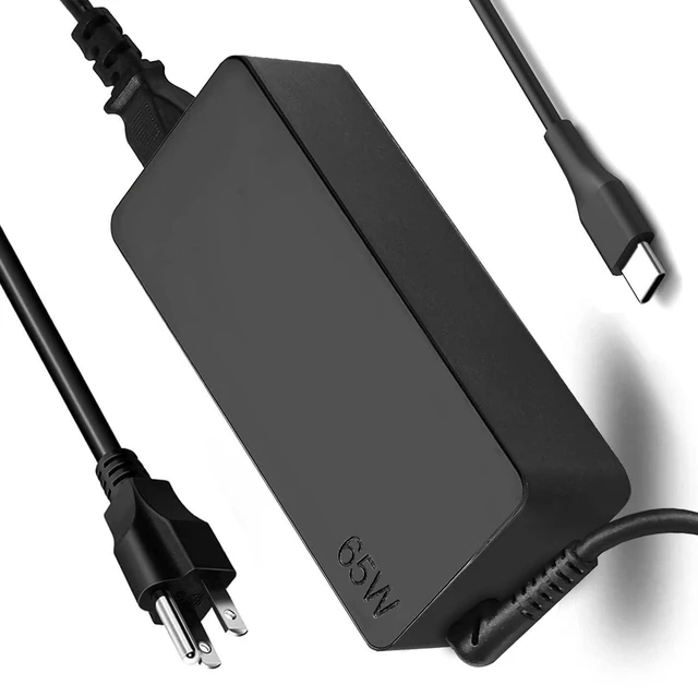 Main image of New Slim 65W USB C Laptop Charger Replacement for Lenovo Thinkpad/Yoga/Chromebook Computer Type C Fast Charging Power Cord Ac Laptop Charger