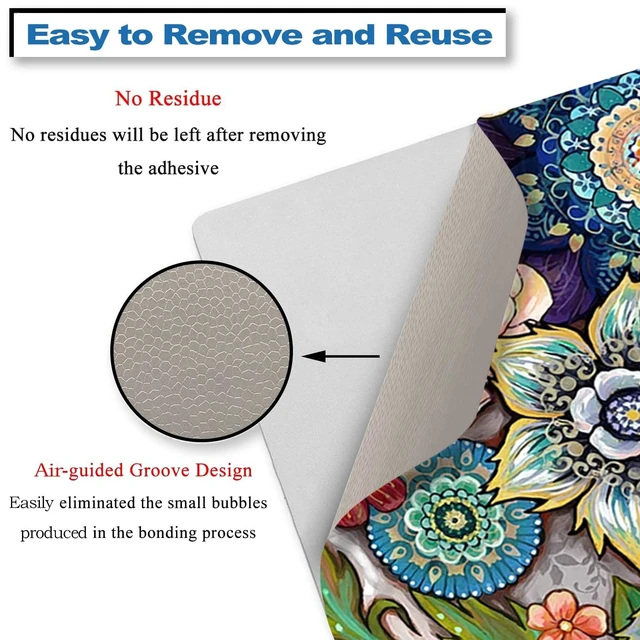 Alt view image 4 of 7 - Laptop Vinyl Skin Sticker Cover for 12 13" 13.3" 14" 15" 15.4" 15.6" Laptop | Decal Skin Cover Art Protector Notebook PC (2 Wrist Pad Skins Included), Decorative Waterproof Removable, Colorful Flowers