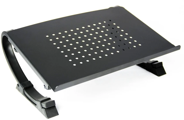 Main image of Black Fully Adjustable Curved Laptop, Notebook and Monitor Riser Stand STAND-V001N