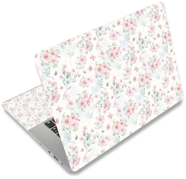 Main image of 11.6 13 13.3 14 15 15.6 inches Netbook Laptop Skin Sticker Decal Reusable Protector Cover Case for Laptop Notebook chromebook Pink Flowers W-NEK-48