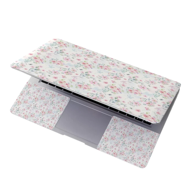Alt view image 4 of 7 - 11.6 13 13.3 14 15 15.6 inches Netbook Laptop Skin Sticker Decal Reusable Protector Cover Case for Laptop Notebook chromebook Pink Flowers W-NEK-48