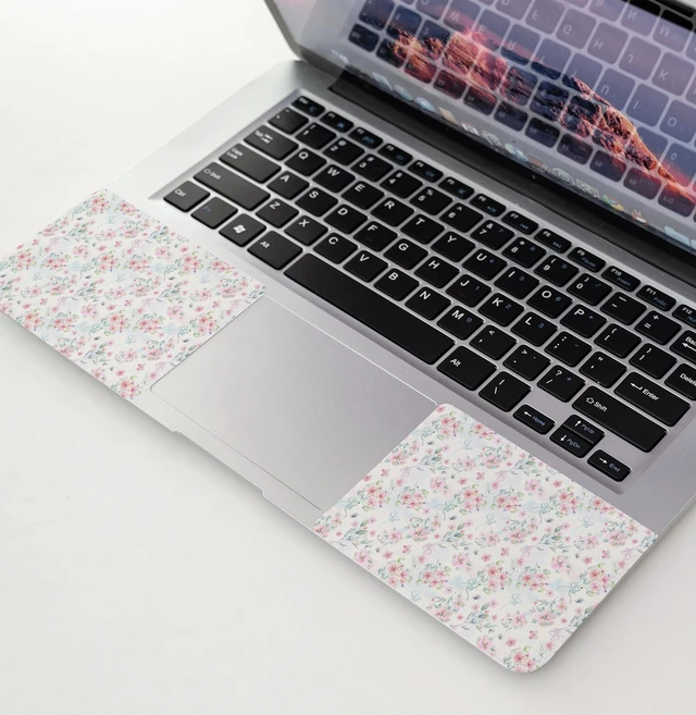 Alt view image 3 of 7 - 11.6 13 13.3 14 15 15.6 inches Netbook Laptop Skin Sticker Decal Reusable Protector Cover Case for Laptop Notebook chromebook Pink Flowers W-NEK-48