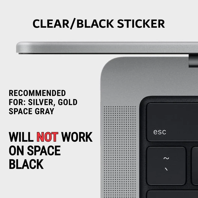 Alt view image 2 of 6 - Mac OS Shortcuts Sticker for Air/Pro | Keyboard Stickers for macOS | Laminated Vinyl MacBook Cheatsheet | MacBook Shortcuts 2026 (Clear/Black)