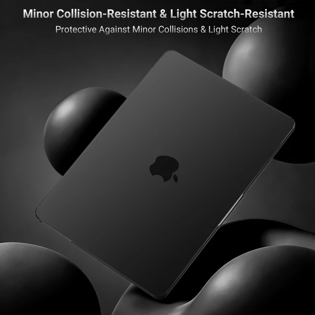 Alt view image 4 of 7 - Compatible with MacBook Air 13 inch Case M5 2026 M4 M3 M2 2025-2022 | A3449 A3240 A3113 A2681, Hard Shell&Keyboard Cover&Screen Film&Type C for MacBook Air 13.6 inch Case, Black