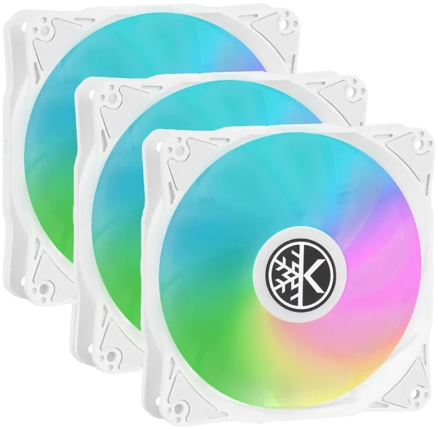 Main image of Valor ARGB 120mm Cooling Fan Desktop PC Case Fan, White 3-Pack | Up to 2000 RPM, 50K Hrs Lifespan, FDB Bearing, 4-Pin Power Connector, High Airflow, Low Noise,For Radiator CPU Cooler as well