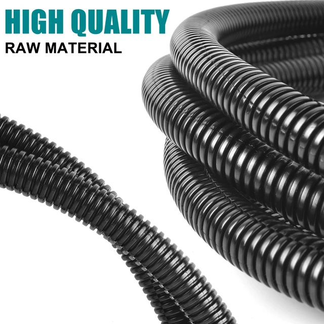 Alt view image 5 of 7 - 1/2 Inch Wire Loom Split Tubing - 10 ft Cord Protector Electric Wires Covers, Automotive Wire Flexible Conduit, Plastic Wire Cover with Cable Zip Tie