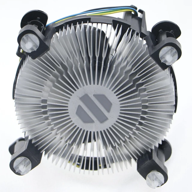 Alt view image 2 of 7 - i3/i5/i7 LGA115x CPU Heatsink- Compatible with Intel CPU Cooler Aluminum Heatsink for LGA1200 LGA1151 LGA1150 LGA1155 LGA1156- for Intel E97379-003 For Desktop 4-Pin Connector CPU Cooler With Aluminum