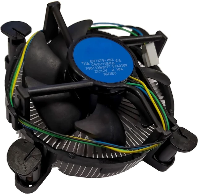 Main image of i3/i5/i7 LGA115x CPU Heatsink- Compatible with Intel CPU Cooler Aluminum Heatsink for LGA1200 LGA1151 LGA1150 LGA1155 LGA1156- for Intel E97379-003 For Desktop 4-Pin Connector CPU Cooler With Aluminum