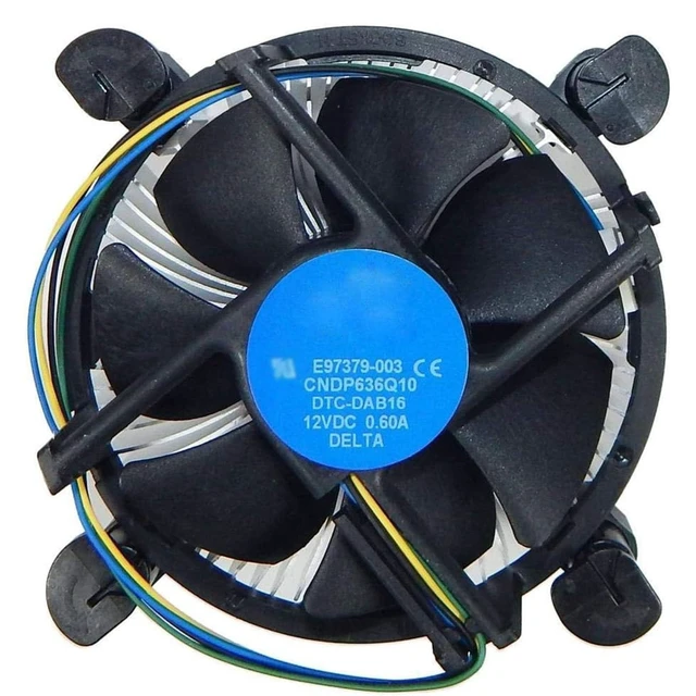 Alt view image 3 of 7 - i3/i5/i7 LGA115x CPU Heatsink- Compatible with Intel CPU Cooler Aluminum Heatsink for LGA1200 LGA1151 LGA1150 LGA1155 LGA1156- for Intel E97379-003 For Desktop 4-Pin Connector CPU Cooler With Aluminum