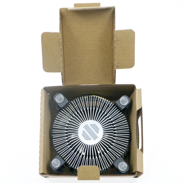 Alt view image 5 of 7 - i3/i5/i7 LGA115x CPU Heatsink- Compatible with Intel CPU Cooler Aluminum Heatsink for LGA1200 LGA1151 LGA1150 LGA1155 LGA1156- for Intel E97379-003 For Desktop 4-Pin Connector CPU Cooler With Aluminum