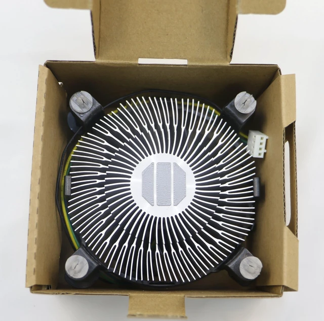 Alt view image 4 of 7 - i3/i5/i7 CPU Cooler Aluminum Heatsink Compatible with Intel E97379-003 for LGA1151 LGA1150 LGA1155 LGA1156, with 4-Pin PWM 3.5-Inch Fan for Desktop PC Computer