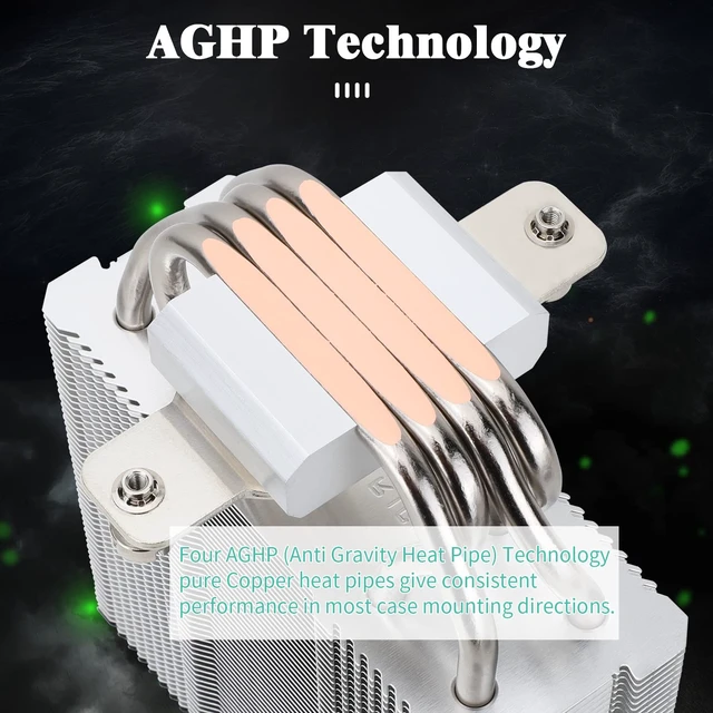 Alt view image 4 of 6 - Assassin X 120R SE CPU Air Cooler, 4 Heat Pipes, 1550RPM Speed, with 120mm PWM Fan,148mm High, Desktop PC Cooling, Support AMD:AM4 AM5/Intel LGA1851/1700/1150/1151/1200