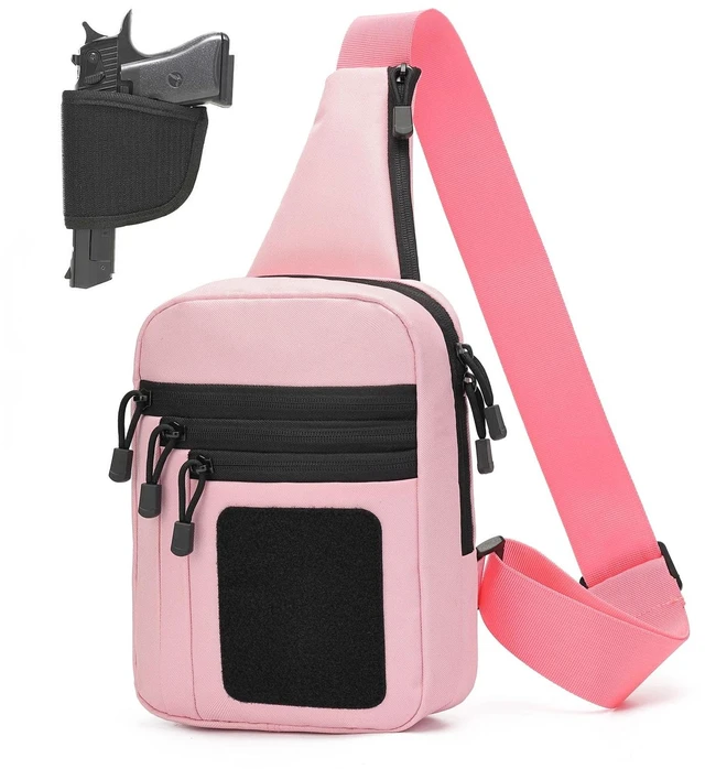 Main image of Concealed Carry Crossbody Sling Bag for Men Women, EDC Shoulder Gun Bag | CCW Sling Bag Crossbody Chest Bag for Travel Work Sport
