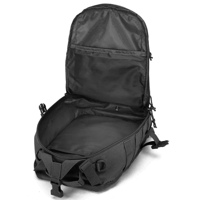 Alt view image 5 of 7 - Tactical Sling Bag Backpack, Military Rover Shoulder Pack, EDC Molle Assault Range Bag for Men Ambidextrous(Black)