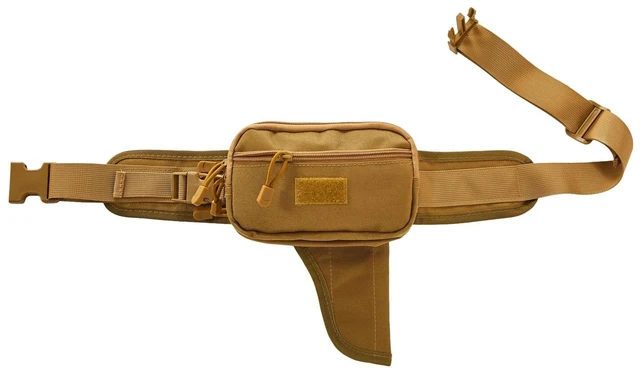Main image of Concealed Carry Fanny Pack, Tactical Waist Bag | Tactical fanny pack with concealed gun holster for running & EDC. CCW waist bag for men and women, Tan