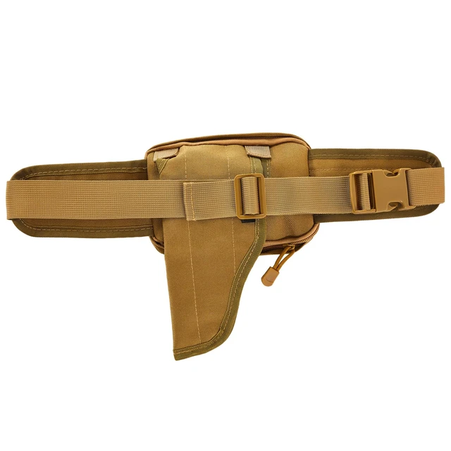 Alt view image 7 of 7 - Concealed Carry Fanny Pack, Tactical Waist Bag | Tactical fanny pack with concealed gun holster for running & EDC. CCW waist bag for men and women, Tan