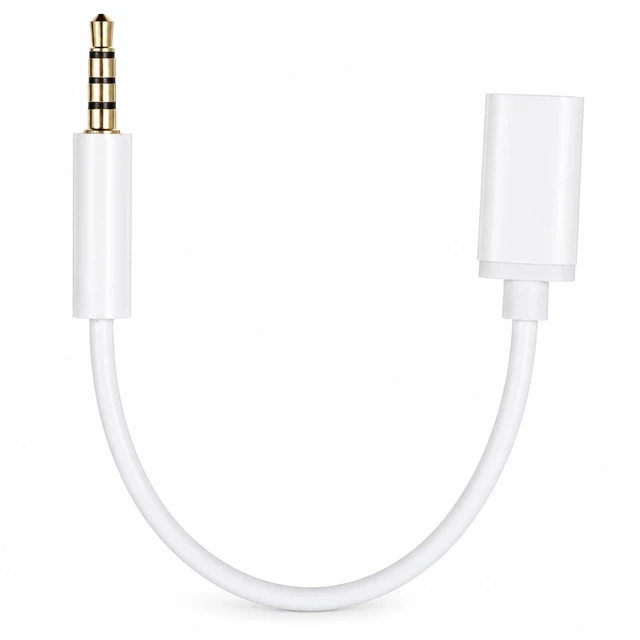 Main image of Usb C Female to 3.5mm Male Usb C Female to Aux Male Audio Adapter Cable | Headphone Jack Adapter Type C to Aux Cable Cord Compatible with Smartphones, Tablets, Laptops, MP3 Players White