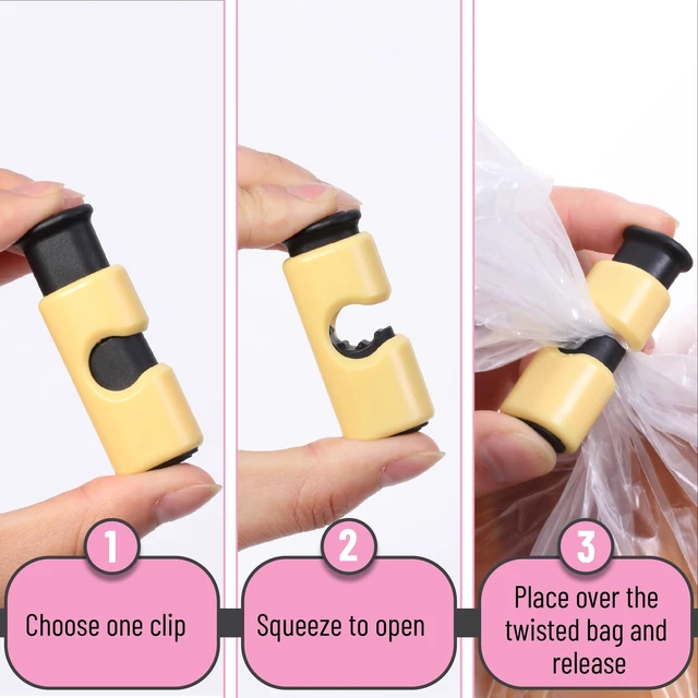 Alt view image 4 of 7 - Squeeze and Lock Bread Bag Clips, 10 Pack | Squeeze and Lock Bread Clips Reusable