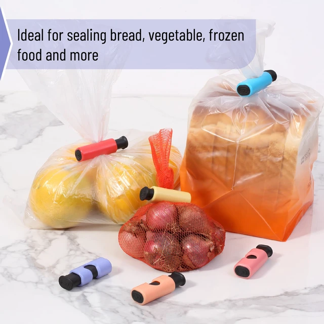 Alt view image 5 of 7 - Squeeze and Lock Bread Bag Clips, 10 Pack | Squeeze and Lock Bread Clips Reusable