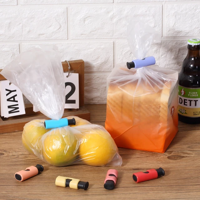 Alt view image 7 of 7 - Squeeze and Lock Bread Bag Clips, 10 Pack | Squeeze and Lock Bread Clips Reusable