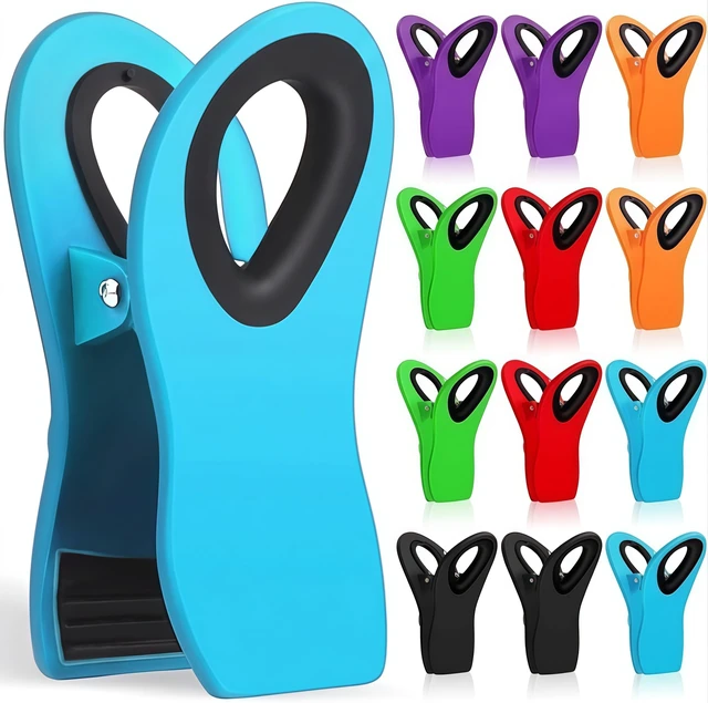 Main image of Magnetic Chip Clips 12-Pack for Kitchen & Fridge, Airtight Bag Clips Keep Snacks Fresh,Cute Fridge Fasteners for Bread & Food Storage, Colorful Organization (12 Pcs, 6 Colors)