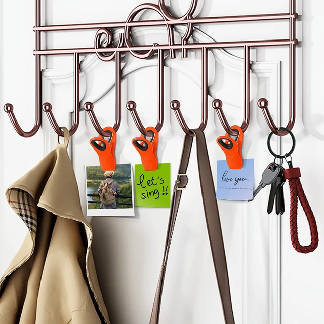 Alt view image 6 of 6 - 12 Pack Chip Clips, Magnetic Chip Bag Clips for Kitchen, Orange | Food Clips for Bags with Airtight Seal Grip and Firm Grip, Ideal for Kitchen Food and Snack, Fridge, Garden and Office Use