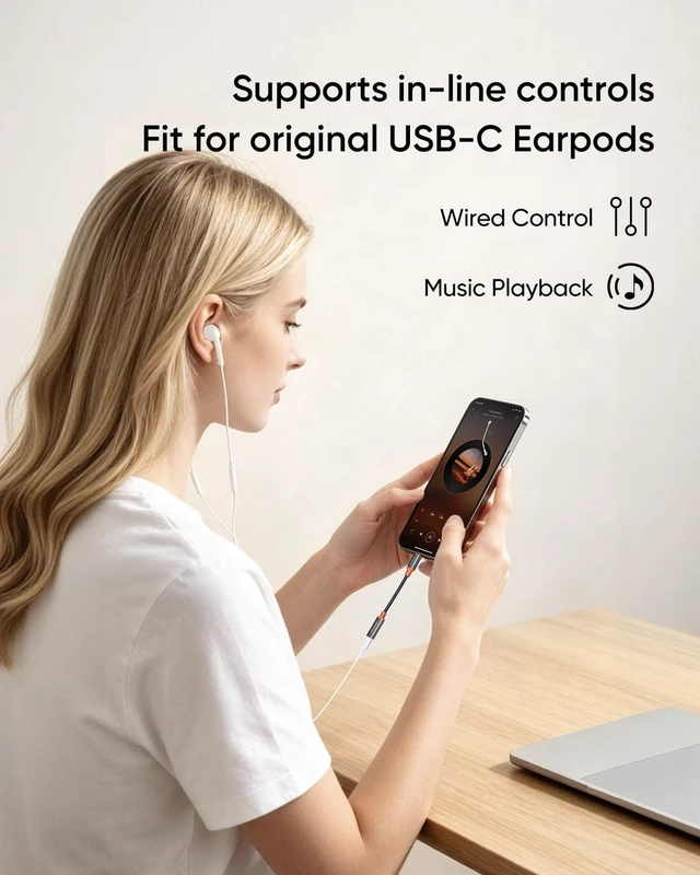 Alt view image 3 of 7 - mcdodo 4 in 1 USB-C to Lightning OTG Adapter with Charging/Audio/OTG Function Type-C Female to Lightning Male Cable Adapter Fit for iPhone/iPad/AirPods/MacBook