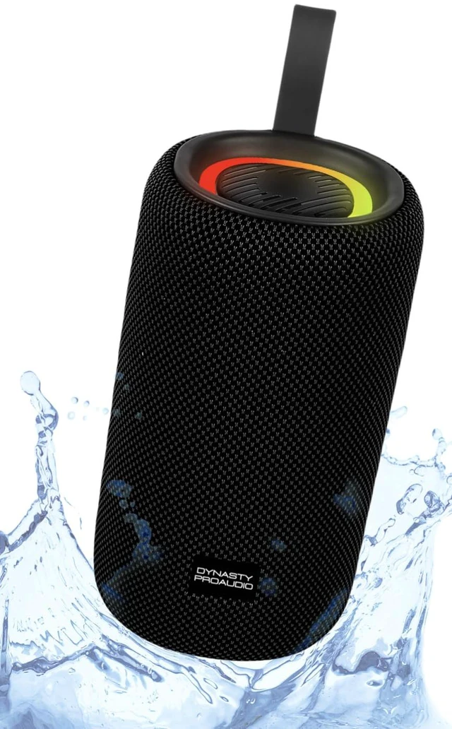 Main image of SB-101 Bluetooth 5.3 IPX7 Waterproof Outdoor Speaker with 25W Ultra-Loud Bass Stereo Sound, RGB Lights, TWS Dual Speakers Pairing, Supports USB Drive/AUX/TF-Card (Black)