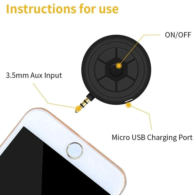 Alt view image 4 of 6 - Mini Portable Speaker, 3W Line-in Phone Speaker with 3.5mm AUX Audio Interface, Plug and Play for iPhone, iPad, iPod, Tablet, Smartphone