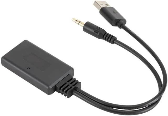 Alt view image 3 of 5 - Bluetooth Audio Adapter Auto Aux 3.5mm Car USB Receiver Cable for Speaker Music