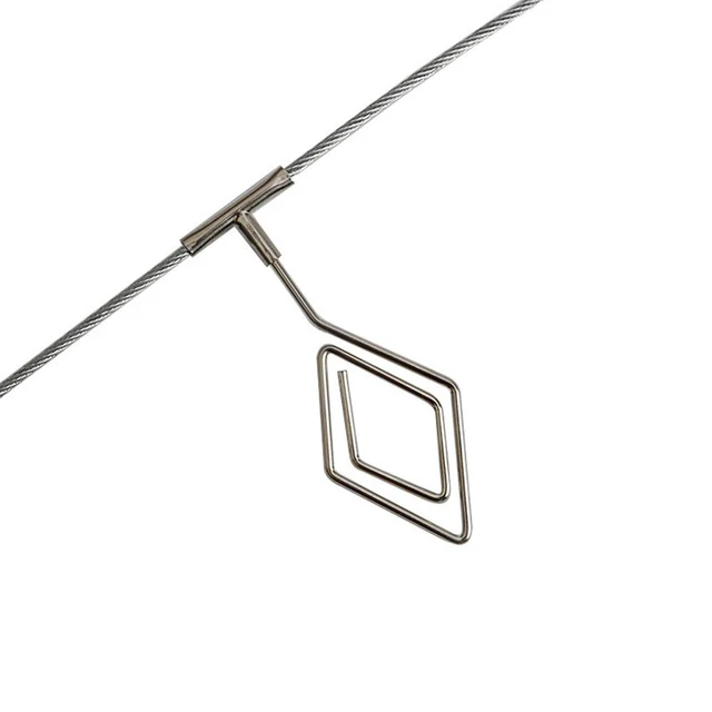 Alt view image 5 of 7 - Wall Hanging Photo Display, DIY Picture Photo Frame String with 12 Clips for Hanging Photos Notes and Artworks