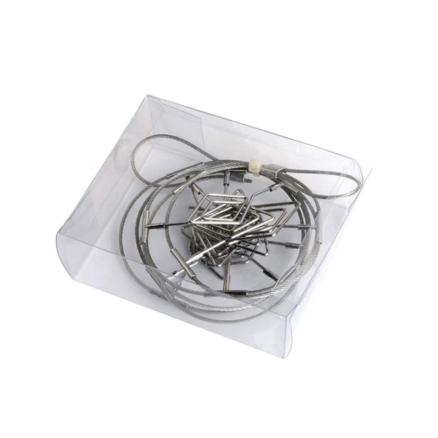 Alt view image 7 of 7 - Wall Hanging Photo Display, DIY Picture Photo Frame String with 12 Clips for Hanging Photos Notes and Artworks