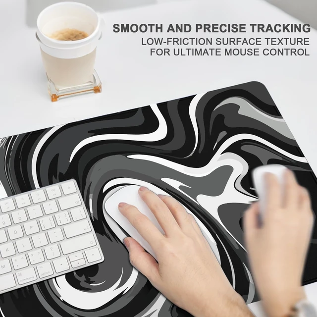 Alt view image 5 of 7 - XL Gaming Mouse Pad with Non-Slip Rubber Base Waterproof Desk Mat | Stitched Edges , Smooth Glide, Extended Desk Pad, Fits Keyboard & Mouse, for Gaming and Home Office