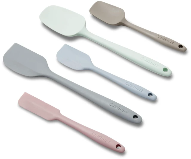 Alt view image 2 of 5 - High Heat Resistant Silicone Spatulas, Set of 5, Multicolor, CTG-00-5SP