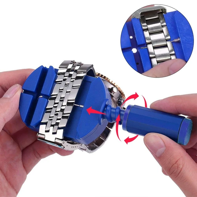 Alt view image 2 of 7 - Watch Link Removal Kit, Watch Band Tool Kit for Bracelet Adjustment | Watch Pin Removal Tool for Sizing Strap, Watch Adjuster Link Removal Tool for Watch Repair, Adjust Band, Battery Replacement