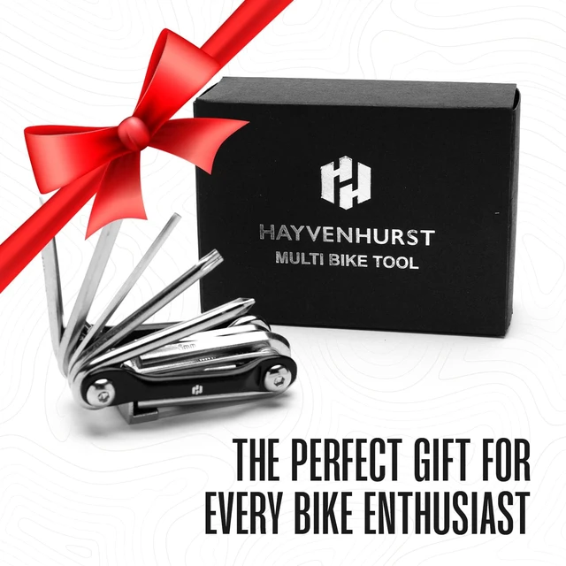 Alt view image 7 of 7 - Bike Multitool - Bike Tool Kit -12 In 1 Lightweight Stainless Steel Bicycle Multi tool - Safety Locking, Survival Gear With Hex Key, Screwdriver, Chain Cutting Tool by Hayvenhurst