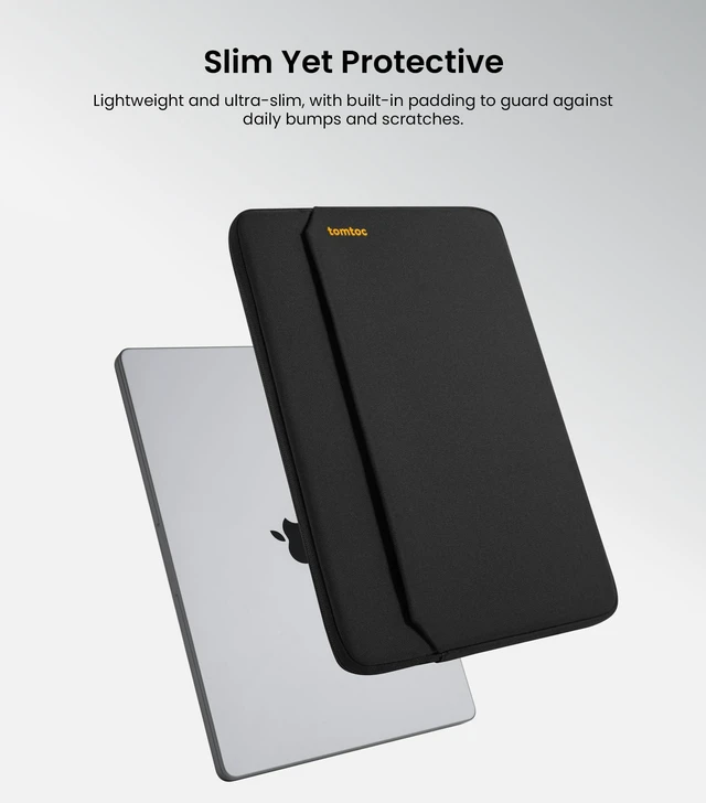 Alt view image 2 of 7 - Slim Laptop Sleeve for 14-inch MacBook Pro | M5/M4/M3/M2/M1 Pro/Max 2026-2021, Water-Resistant Protective Case for 13.8 Inch Surface Laptop AI PC, Accessory Bag