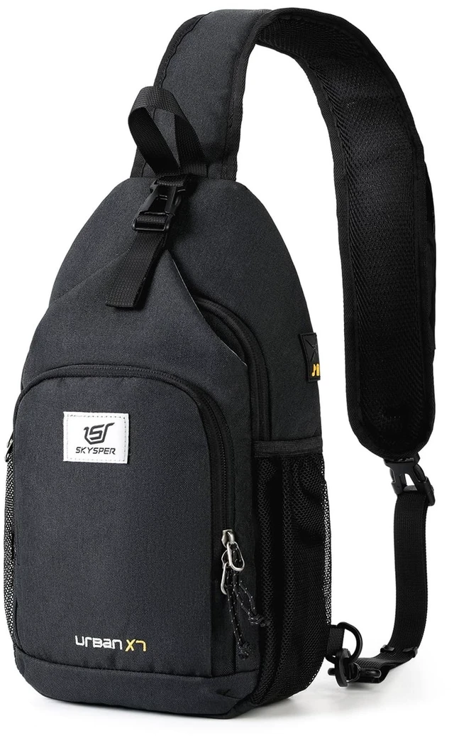 Main image of Sling Bag RFID Crossbody Sling Backpack Cross Body Shoulder Bag Travel Hiking Daypack for Women Men(Black)
