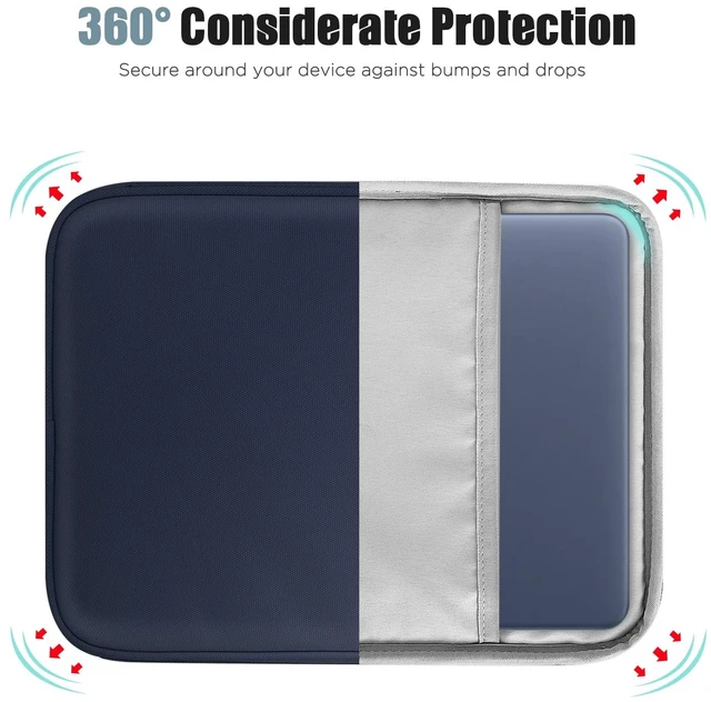 Alt view image 5 of 7 - 13.3-14 Inch Lightweight Laptop Sleeve with Pocket, Indigo | Fits MacBook Neo 13", Mac Air 13.6", Mac Pro 13.3", HP Dell ASUS Acer Googlebook 14" Protective Bag with Front Pocket