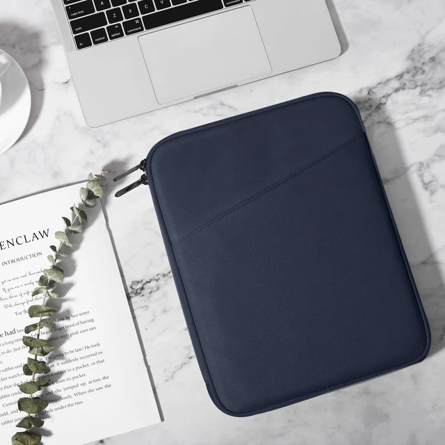 Alt view image 7 of 7 - 13.3-14 Inch Lightweight Laptop Sleeve with Pocket, Indigo | Fits MacBook Neo 13", Mac Air 13.6", Mac Pro 13.3", HP Dell ASUS Acer Googlebook 14" Protective Bag with Front Pocket