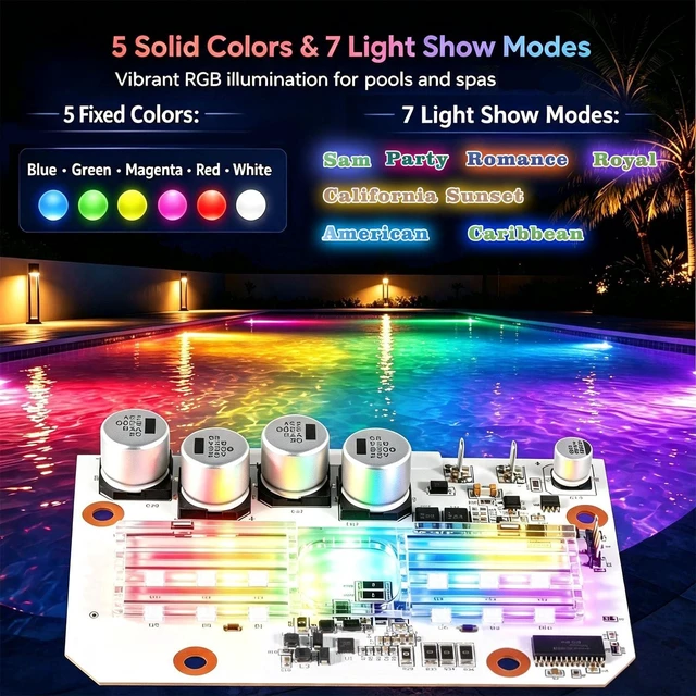 Alt view image 4 of 5 - 619818Z LED Engine PCBA for Pentair IntelliBrite 5G Spa Light | Pool Color Light Bulb Circuit Board Parts,Replaces 601000,601101,601001,601002,601003,601004,601010,601011,601012,601013
