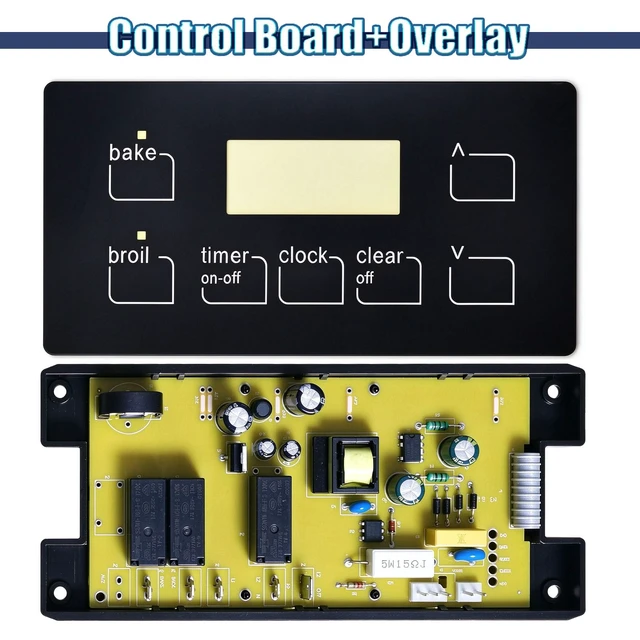 Alt view image 3 of 5 - Xynkaviel 5304518660 316455400 316222801 Range Oven Temp Control Board,1 Year Warranty,for Frigidaire,Tappan,Crosley,Kenmore Stove,Replaces 4958128,316222807,316222803,316222803R,with Overlay