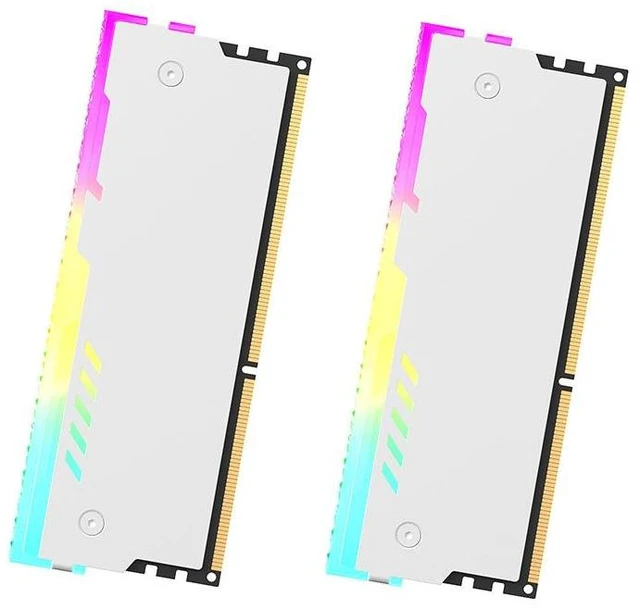 Main image of TEUCER RM-01 ARGB RAM Heatsink, 5V 3Pin Addressable RGB Memory Cooling Vest, Aluminum Alloy RAM Cooler Cover for DDR2/DDR3/DDR4/DDR5 Desktop Memory, Black & White Optional