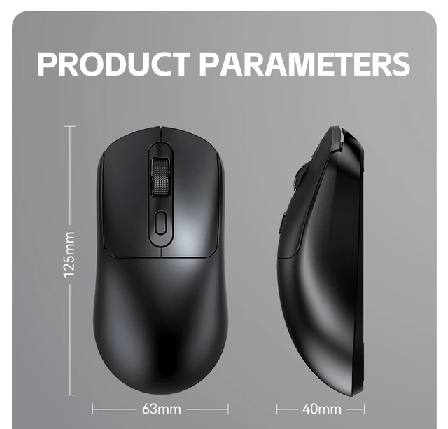 Alt view image 2 of 7 - IXBEET Dual-Mode Wireless Mouse, 2.4G & Bluetooth 5.0, PAW3212 Sensor, 4800 DPI, Type-C Rechargeable, Silent Click, 4D Anti-Slip Wheel, for Office & Business (Black) WHITE