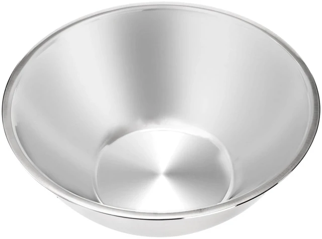 Alt view image 3 of 7 - 3 Pack Stainless Steel Mixing Bowls, 6 Quart Flat Base Stainless Steel Serving Bowls, 12.6 Inch Mirror Polish Large Metal Bowl Set for Kitchen Cooking, Baking, Prepping