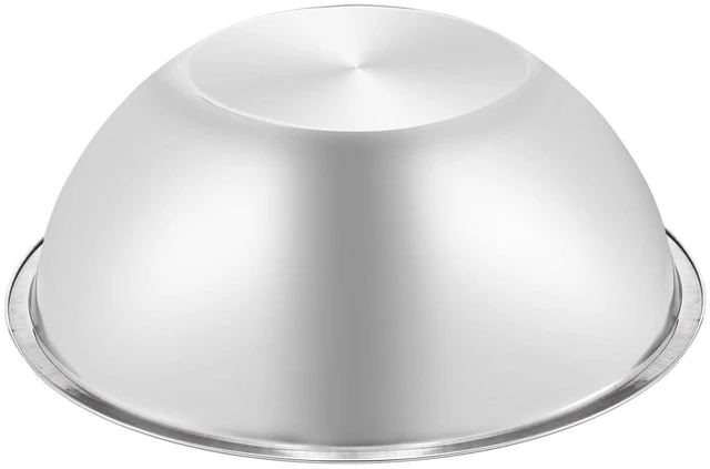 Alt view image 4 of 7 - 3 Pack Stainless Steel Mixing Bowls, 6 Quart Flat Base Stainless Steel Serving Bowls, 12.6 Inch Mirror Polish Large Metal Bowl Set for Kitchen Cooking, Baking, Prepping