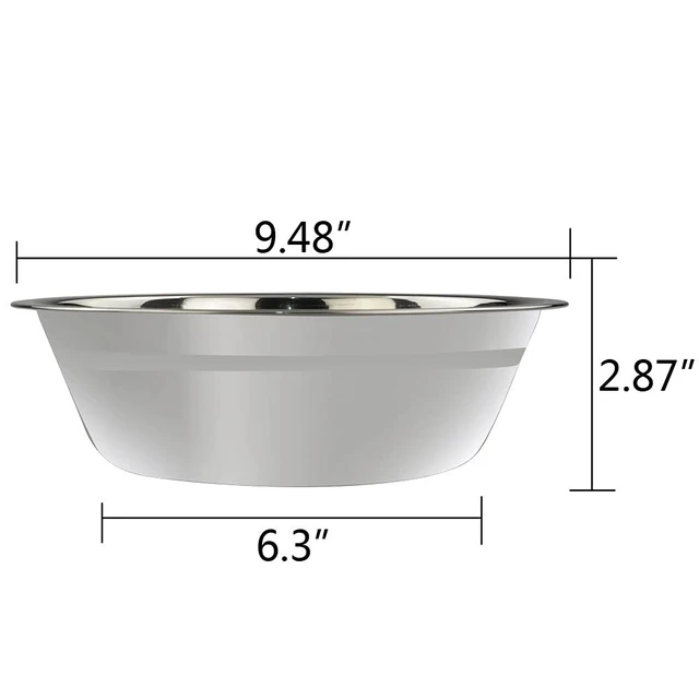 Alt view image 2 of 7 - Stainless Steel Mixing Bowls, Metal Mixing Bowls Set, Set of 4 | Metal Prep Bowls for Kitchen, Lightweight, Nesting Metal Prep Salad Bowl for Baking Serving Cooking Food Prep Storage