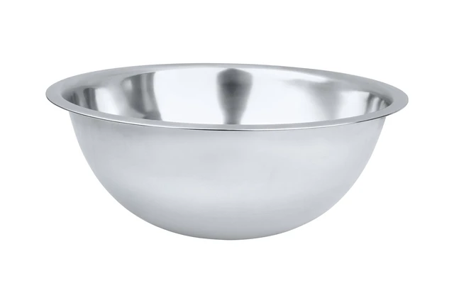 Alt view image 7 of 7 - 8 Quart, Set of 2, Mixing Bowls, Stainless Steel, Professional Chef, Commercial Kitchen, 13.25 Inches Diameter, Flat Base