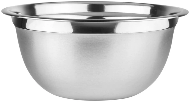 Main image of Heavy Duty Professional Stainless Steel Mixing Bowl Commercial Grade Deep Prep & Serving Bowl for Baking, Cooking, Dough Mixing & Food Prep, Dishwasher Safe, 3 Quarts