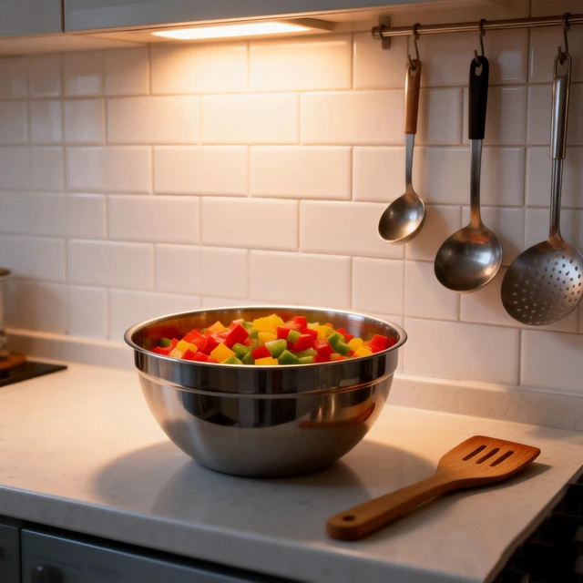 Alt view image 5 of 7 - Stainless Steel Mixing Bowls With Lid, Metal Nesting Mixing Bowl Set Of 3 | Prep Bowls For Food Prep, Cooking, Baking, Serving, Storage, Dishwasher Safe, Metal Bowls with Lids for 1.5/3/5 Qt, Silver